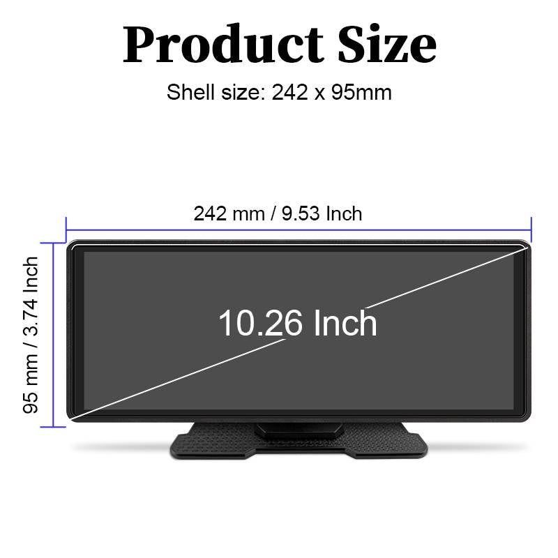 Touch Screen Car Stereo with Bluetooth and Backup Camera