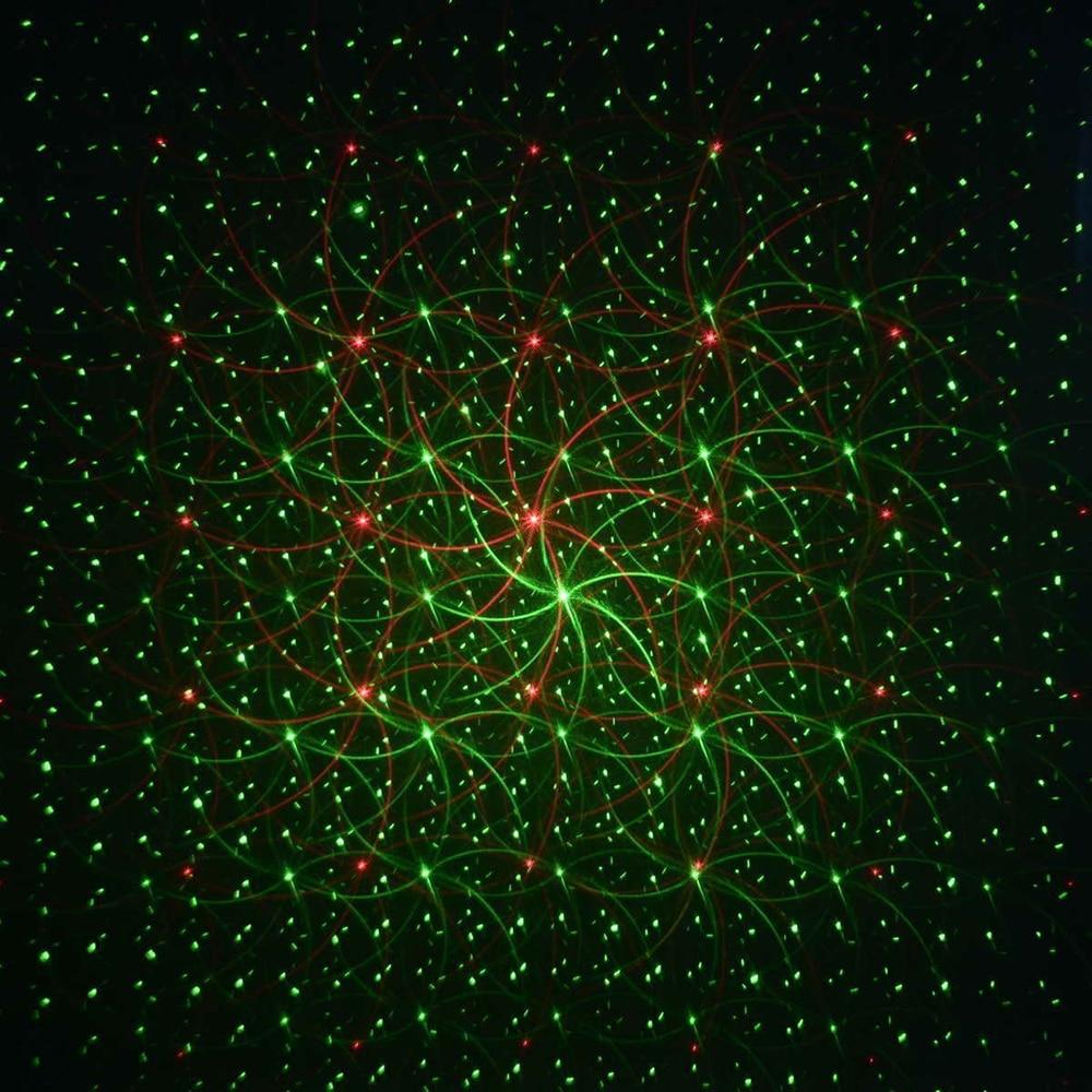 Red and Green Laser Projector with 1000 LED Dots and Multiple Display Modes for Outdoor Decoration