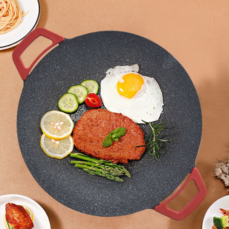 Smokeless Electric Grill with Removable Non-Stick Plate and Adjustable Heat, Compact
