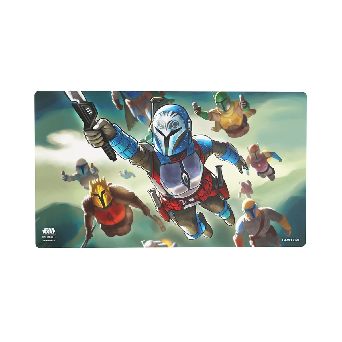 Star Wars Unlimited Game Mat Bo Katan Kryze Playmat for Trading Card Game Tabletop Play