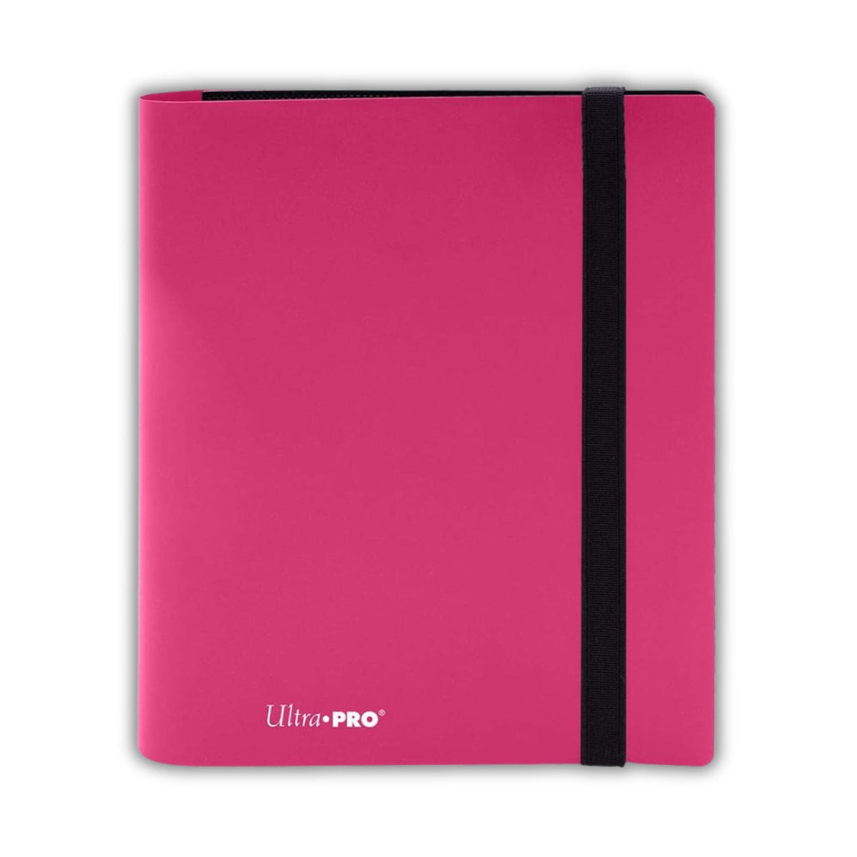 Ultra Pro PRO Binder 4-Pocket – Hot Pink | Premium Card Collection Binder with Side-Loading Pockets & Elastic Closure | Holds 160 Cards in Sleeves | Archival-Safe, Acid-Free Materials