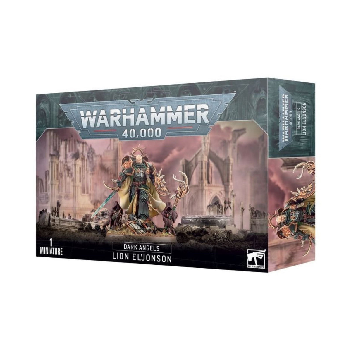 Warhammer 40K Dark Angels Lion El’Jonson Primarch Miniature Figure – Legendary Dark Angels Character Model for Warhammer 40,000 Collectors & Hobbyists