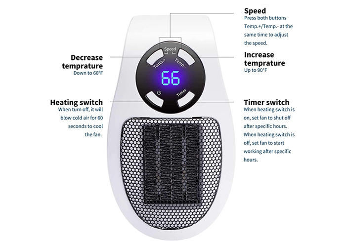 Top Heat Portable Heater - Portable Space Heater