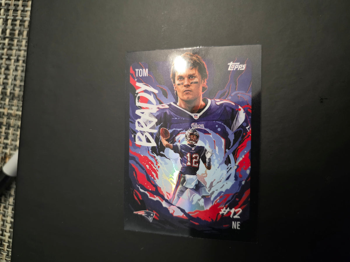 2025 Topps Chrome Football Tom Brady UV-6 Ultra Violet SSP CASE HIT RARE