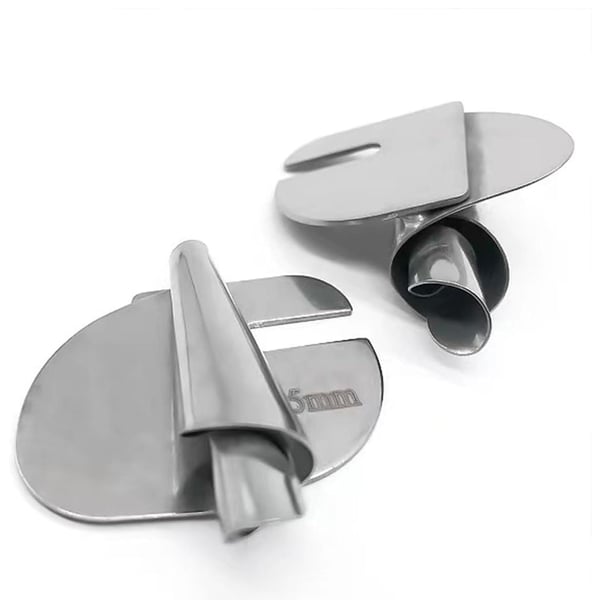 Rolled Hem Presser Foot with Stainless Steel Curl and Multiple Sizes