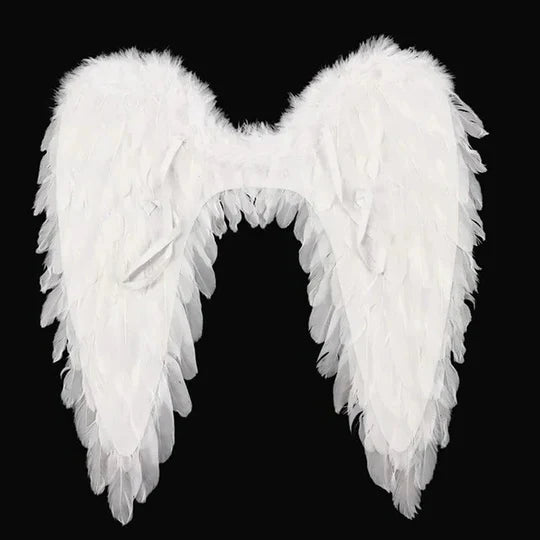 Realistic Feathered Angel Wings Costume for Events and Cosplay