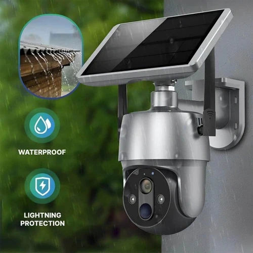 Solar Powered 360 Degree Outdoor Security Camera