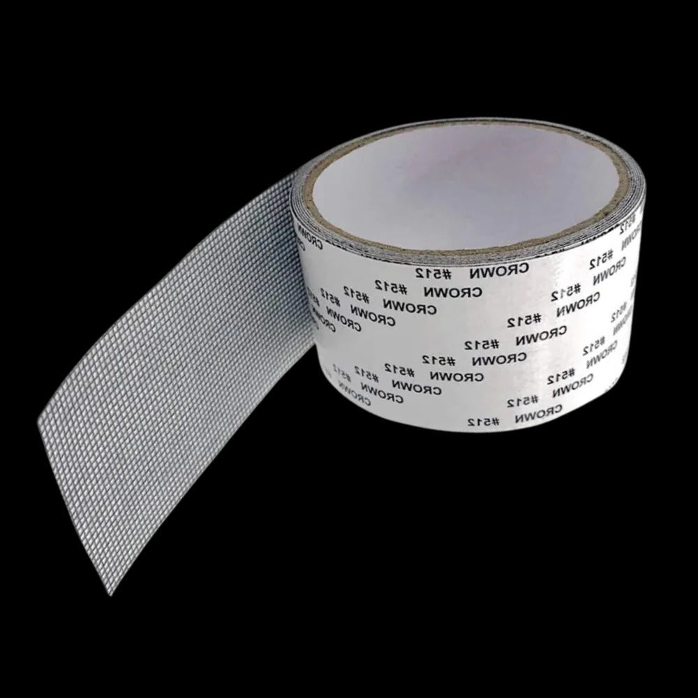 Screen Repair Tape for Mesh and Window Screens with Fiberglass Reinforcement