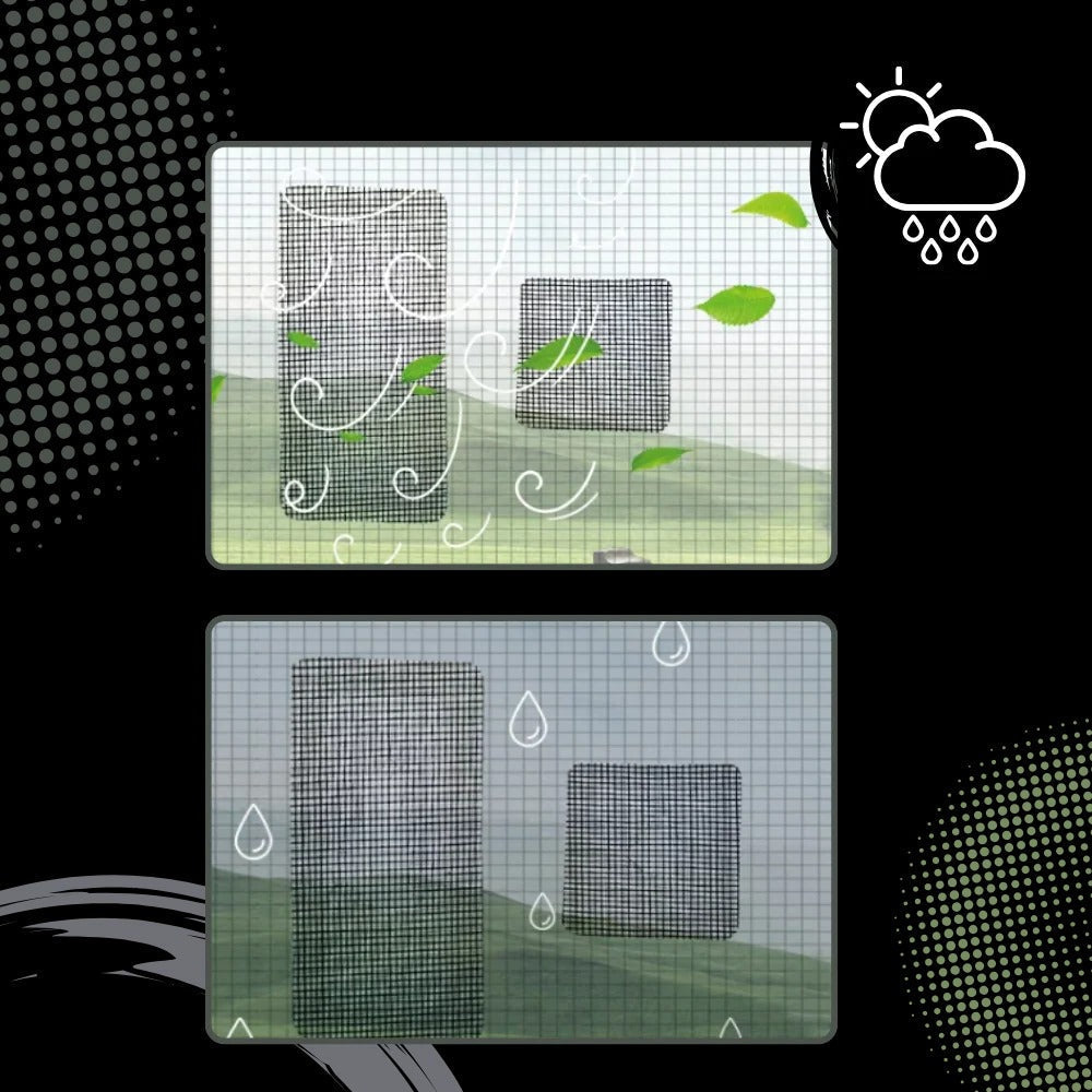 Screen Repair Tape for Mesh and Window Screens with Fiberglass Reinforcement
