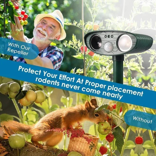 Solar-Powered Ultrasonic Deer Repelling Device for Outdoor Area Protection
