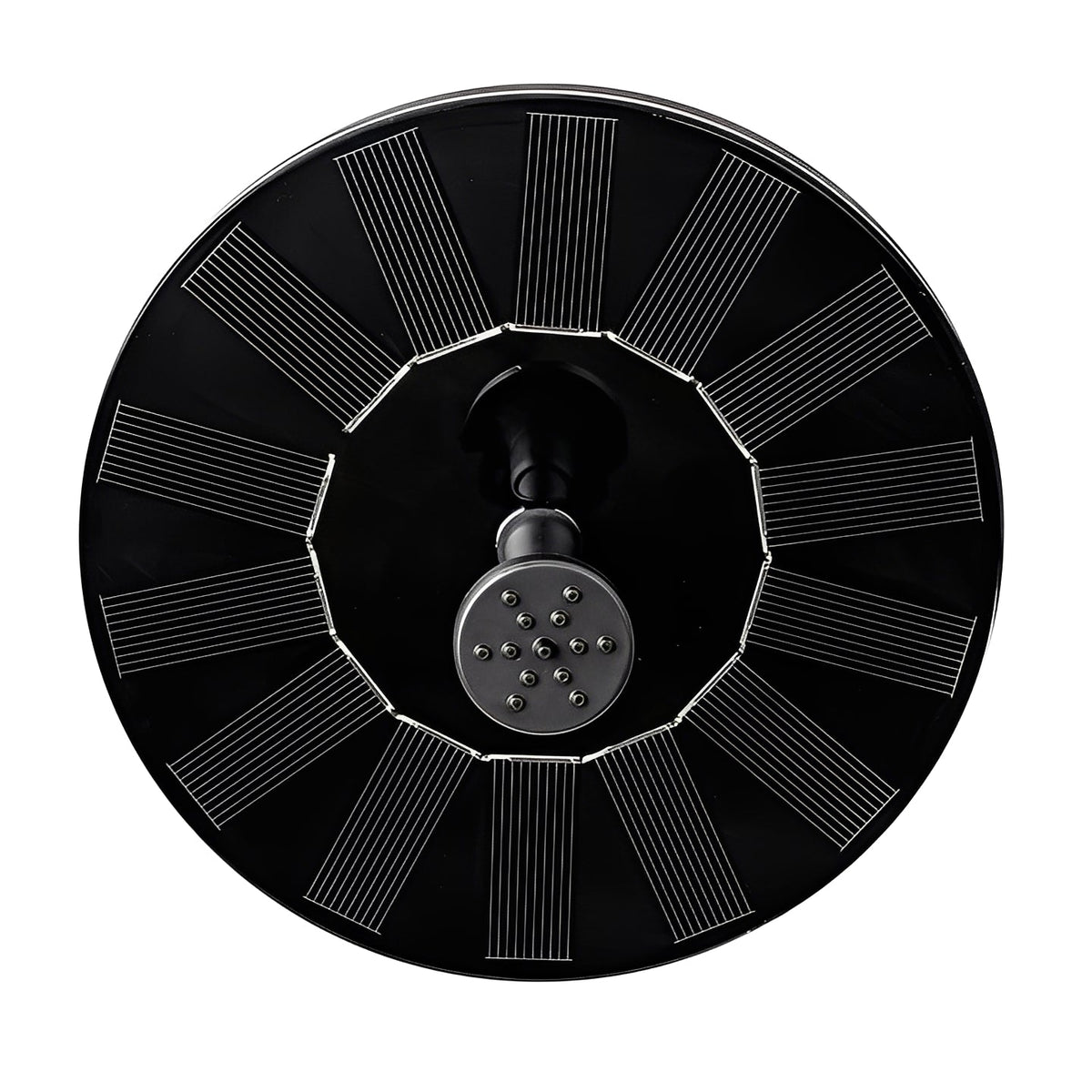 Solar Fountain Pump with Floating Design and Interchangeable Spray Heads