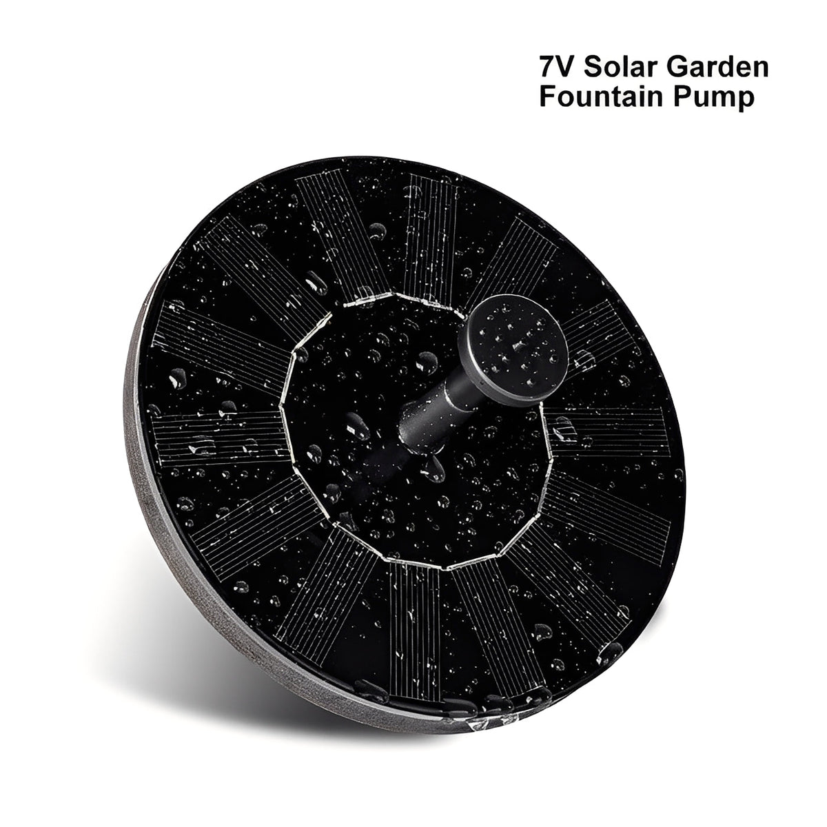 Solar Fountain Pump with Floating Design and Interchangeable Spray Heads