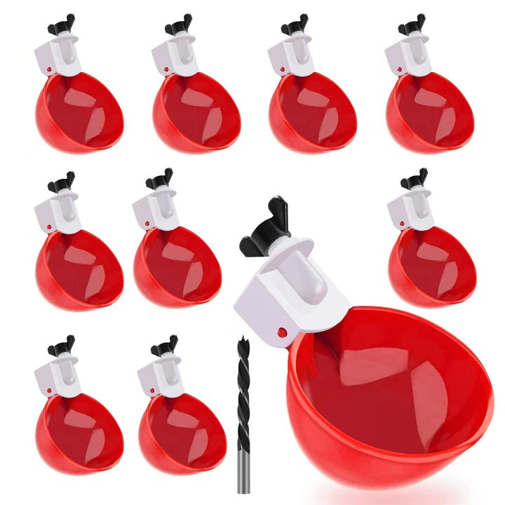 10 Pcs Chicken Waterer, High Quality Farm Supply Kit