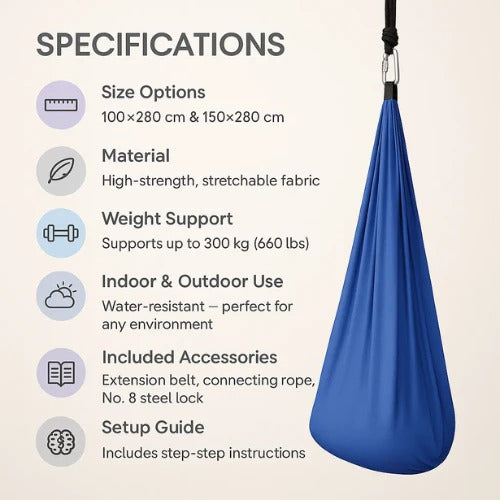 Sensory Autism Therapy Swing Indoor and Outdoor Hammock