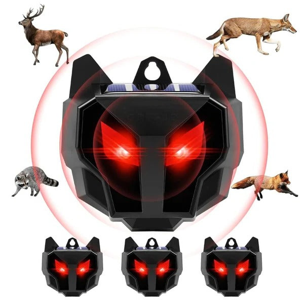 Solar Powered Outdoor Nocturnal Animal Repeller 2PCS