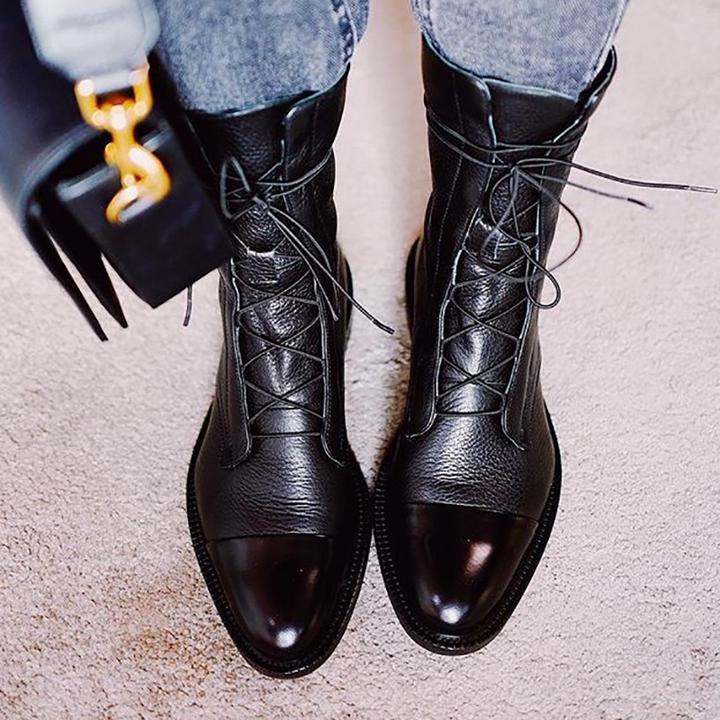 Vintage Heeled Ankle Boots For Women