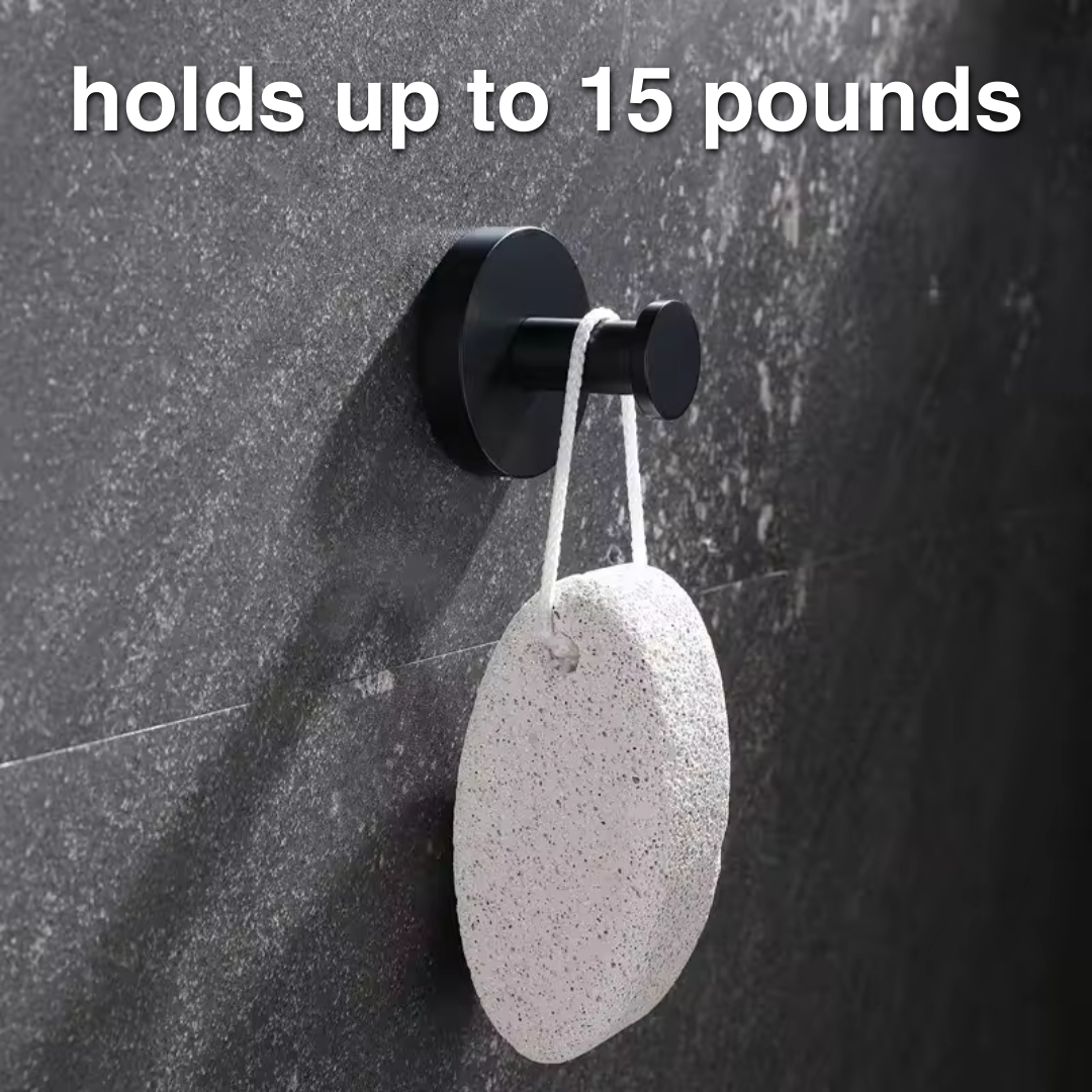 Suction Cup Hooks with Toolless Press Seal and 15 Lb Capacity, 4-Pack
