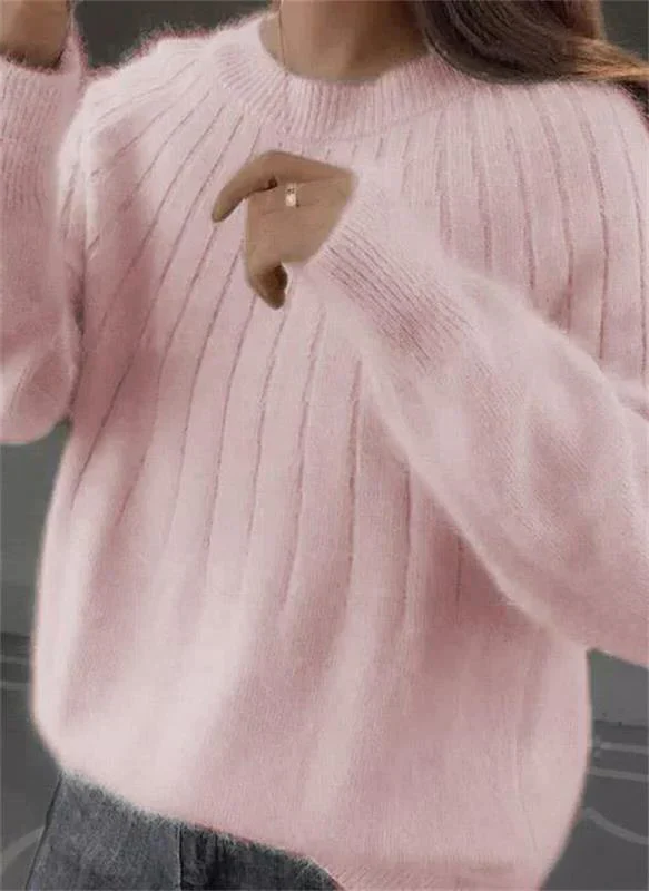 Soft Cashmere Knitted Sweater for Women - Warm and