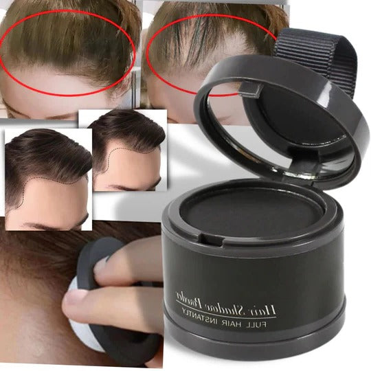 Water-Resistant Hairline Concealer Powder with Built-In Sponge Applicator