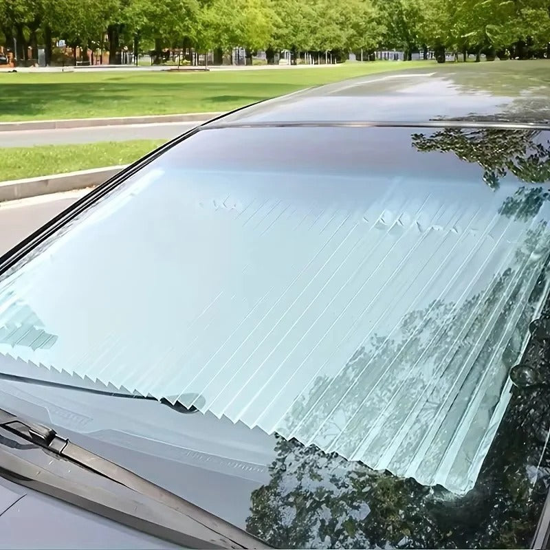 Retractable Car Windshield Sunshade Curtain Set