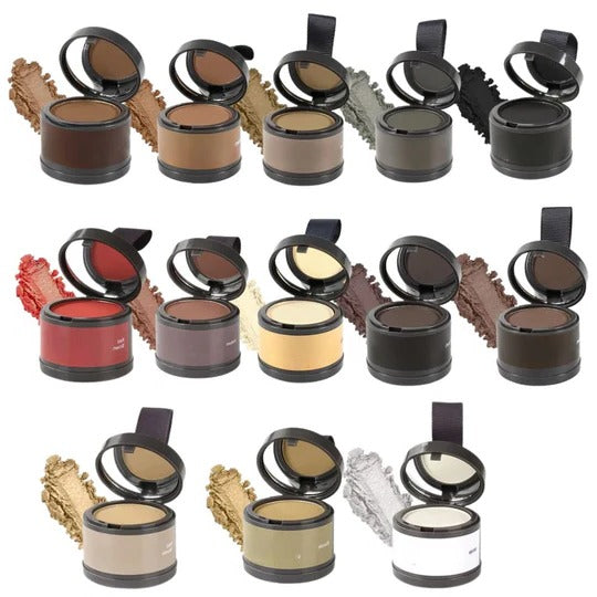 Water-Resistant Hairline Concealer Powder with Built-In Sponge Applicator