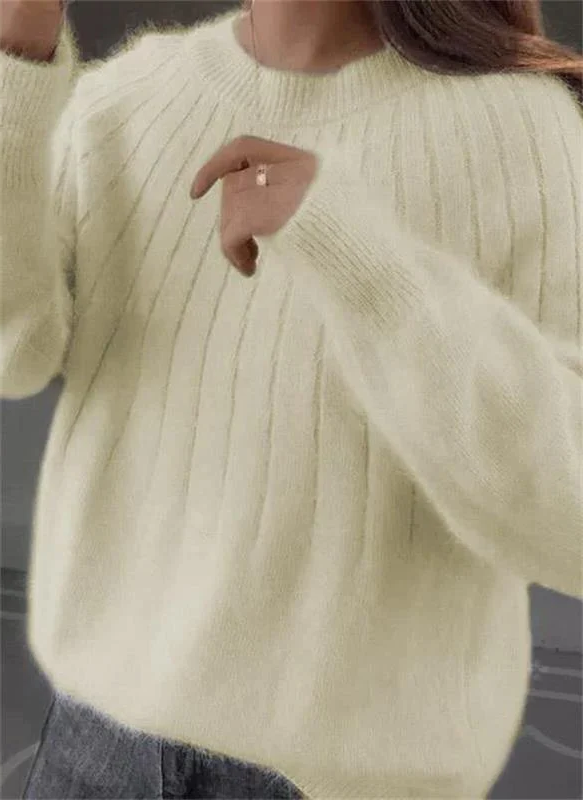 Soft Cashmere Knitted Sweater for Women - Warm and