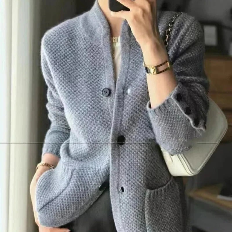 Thick Wool Sweater Jacket For Cold Winter Weather
