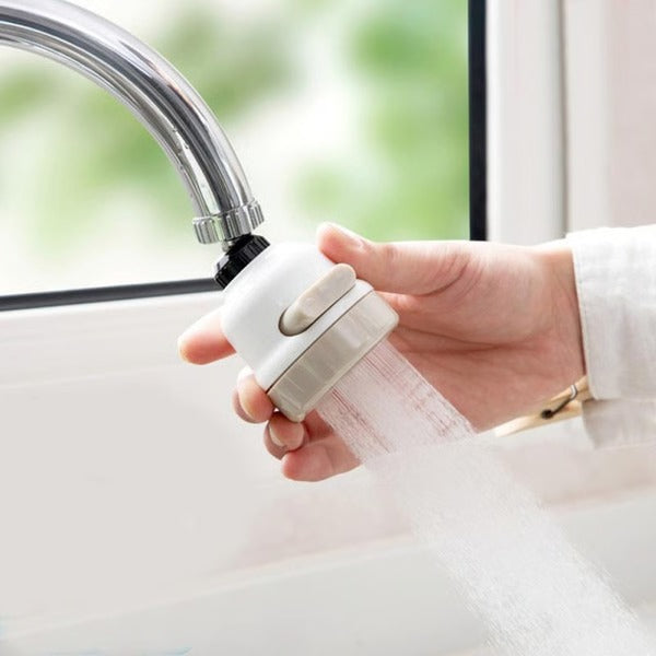 Rotating Faucet Attachment with 3 Spray Modes