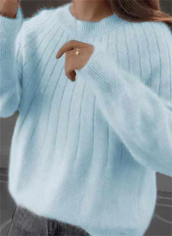 Soft Cashmere Knitted Sweater for Women - Warm and