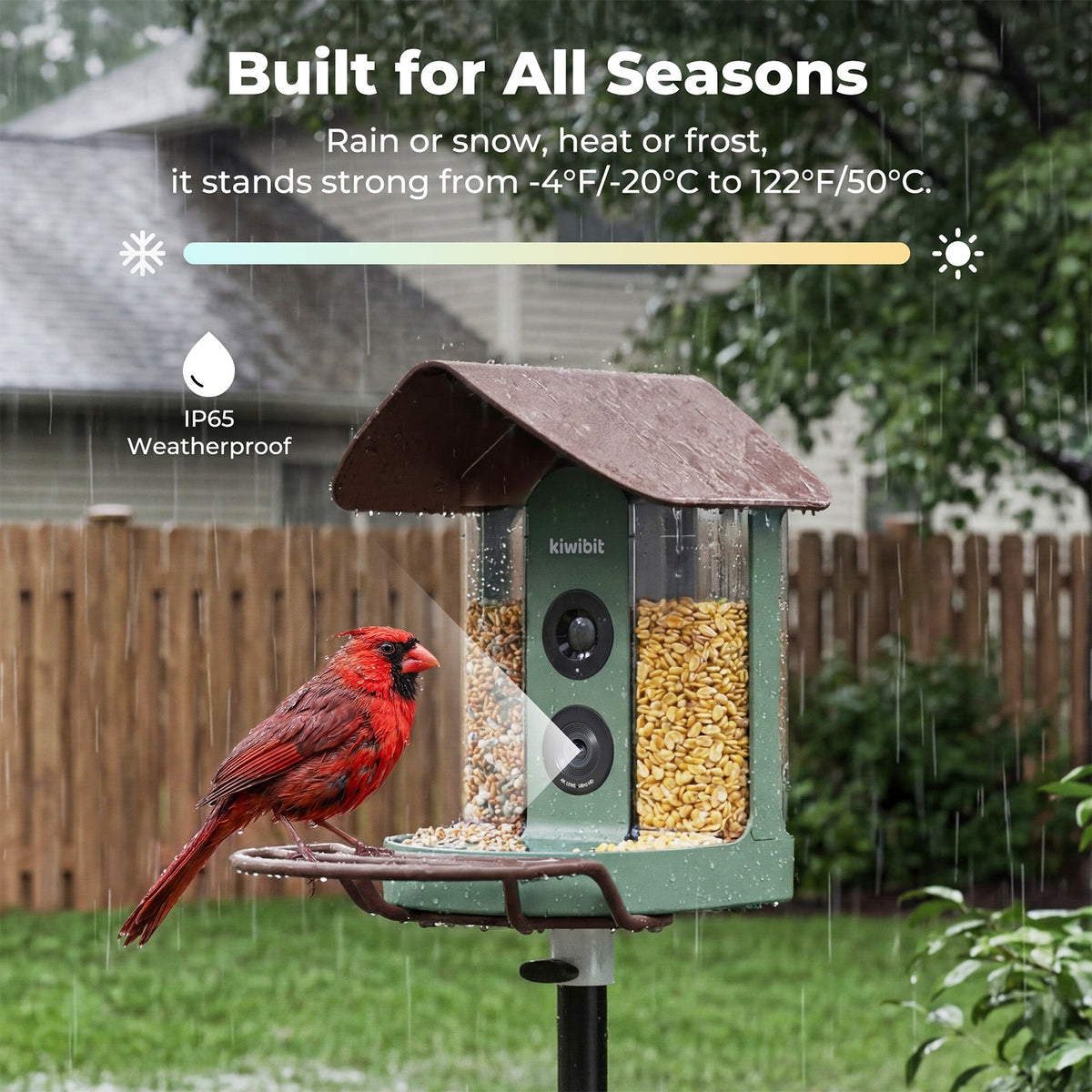 Bird Feeder 4K AI Camera Solar Panel Kit (Lifetime AI Included)