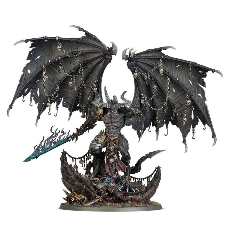 Warhammer Age of Sigmar Be’lakor The Dark Master Miniature Model Kit – Chaos Daemon Prince Collectible Figure for Warhammer Age of Sigmar & Warhammer 40,000