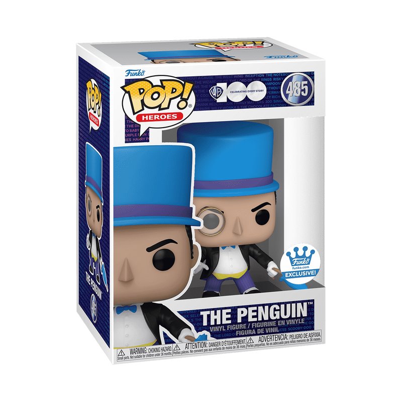 The Penguin with Umbrella Funko Pop! Heroes Warner Bros. 100th Anniversary - Approx. 4.25" Exclusive Collectible Vinyl Figure #485 with Display Box Protector Case