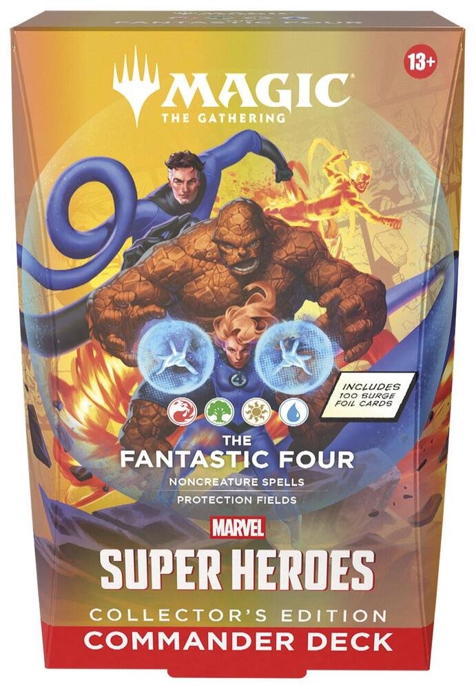MTG MSH The Fantastic Four CE Commander Deck – Marvel Super Heroes Collector’s Edition – Ready-to-Play Magic: The Gathering Deck with 100 Surge Foil Cards