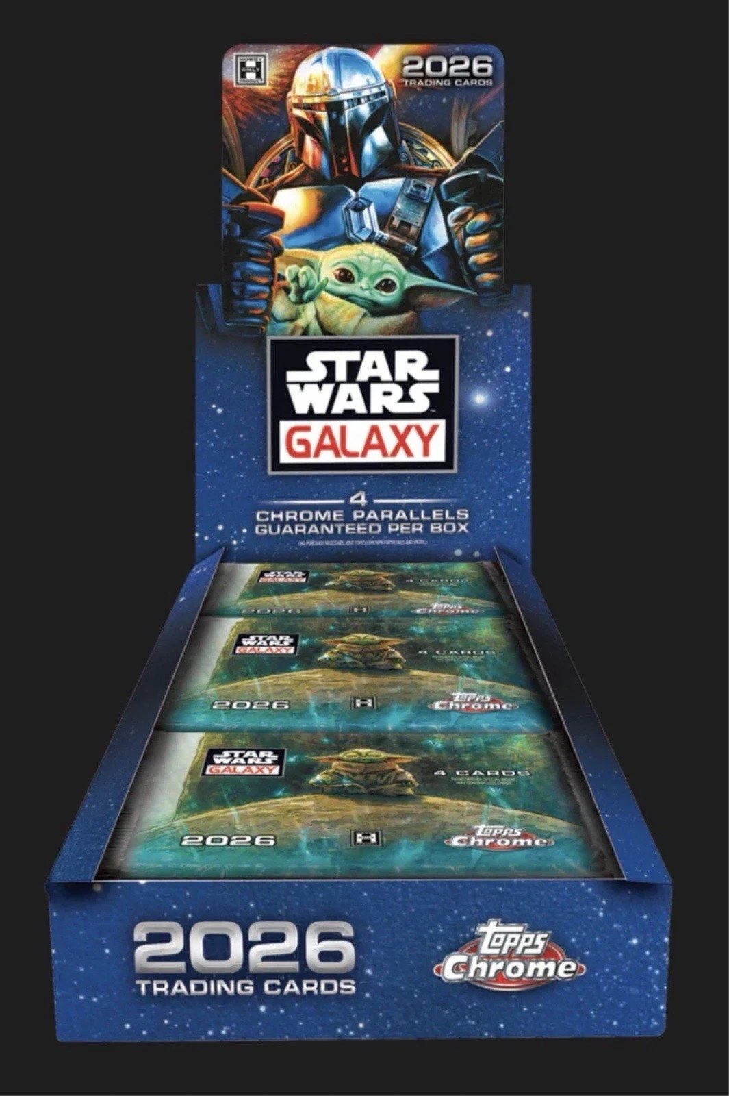 Topps Chrome 2026 Star Wars Galaxy Hobby Box Trading Card Collectible Set