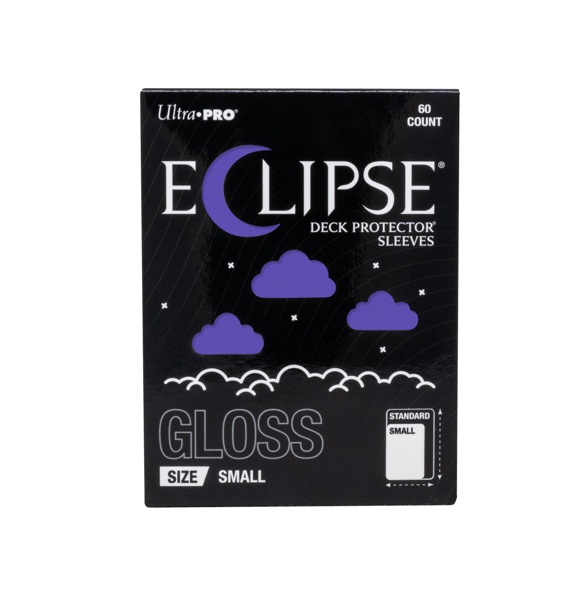 Ultra PRO Eclipse Gloss Small Deck Protector Sleeves Royal Purple 60 Count, Fully Opaque, Split Resistant Card Sleeves for TCG Trading Cards, Card Game Deck Protection & Collectibles (PRE-ORDER AUGUST)
