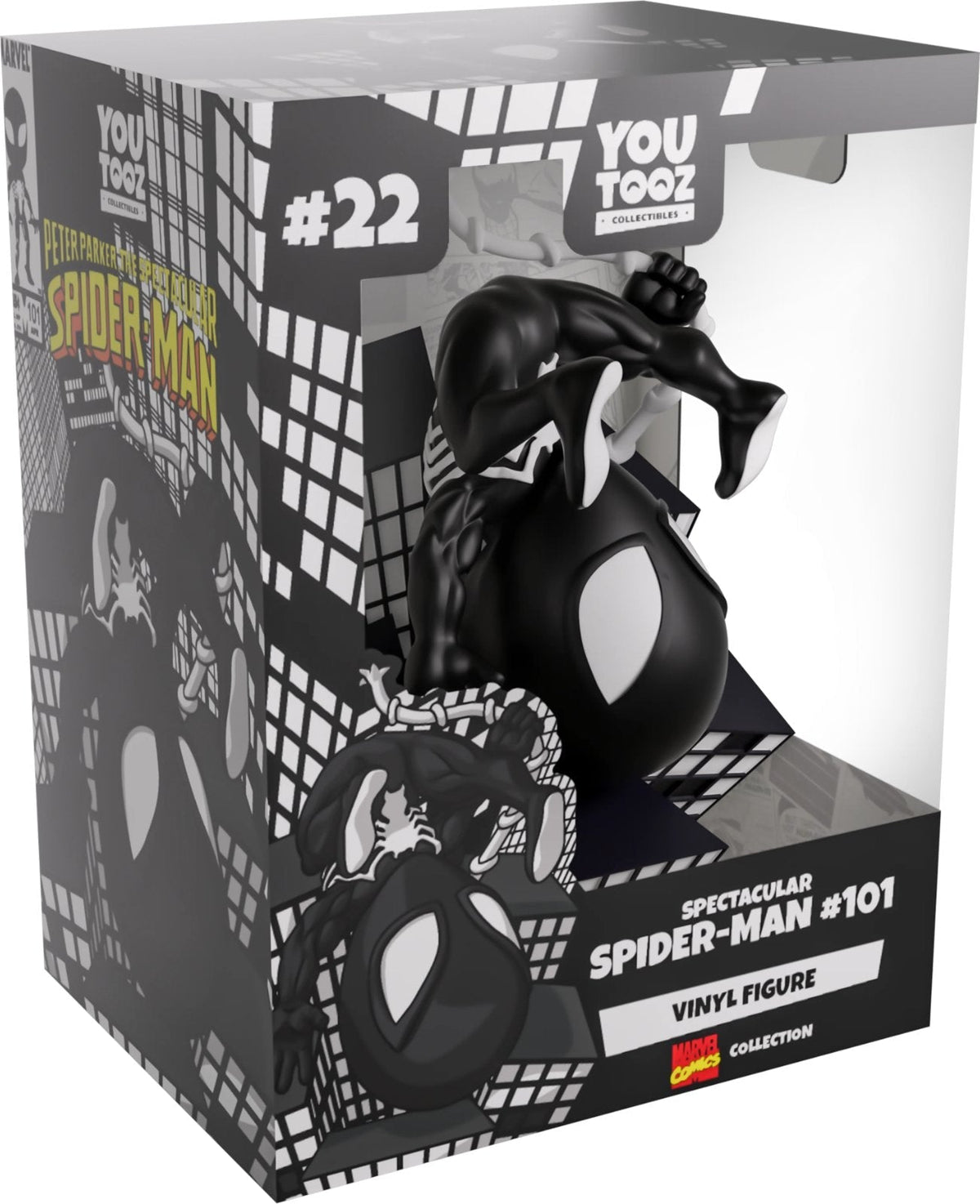 Spectacular Spider-Man #101 Youtooz Spider-Man Collection - Approx. 4.9" Collectible Vinyl Figure #22 with Window Display Box