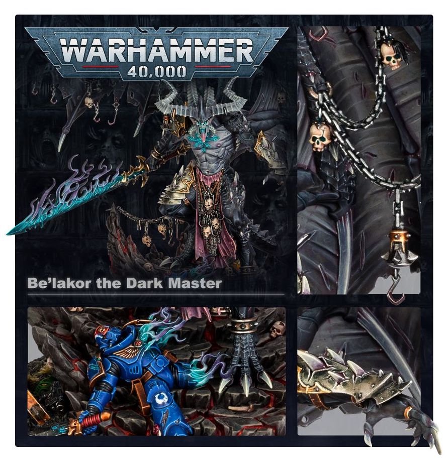 Warhammer Age of Sigmar Be’lakor The Dark Master Miniature Model Kit – Chaos Daemon Prince Collectible Figure for Warhammer Age of Sigmar & Warhammer 40,000