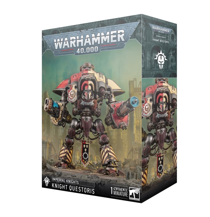 Warhammer 40K Imperial Knights Knight Questoris Model Kit – Multipart Plastic War Machine Figure with 6 Build Configurations for Warhammer 40,000 Armies