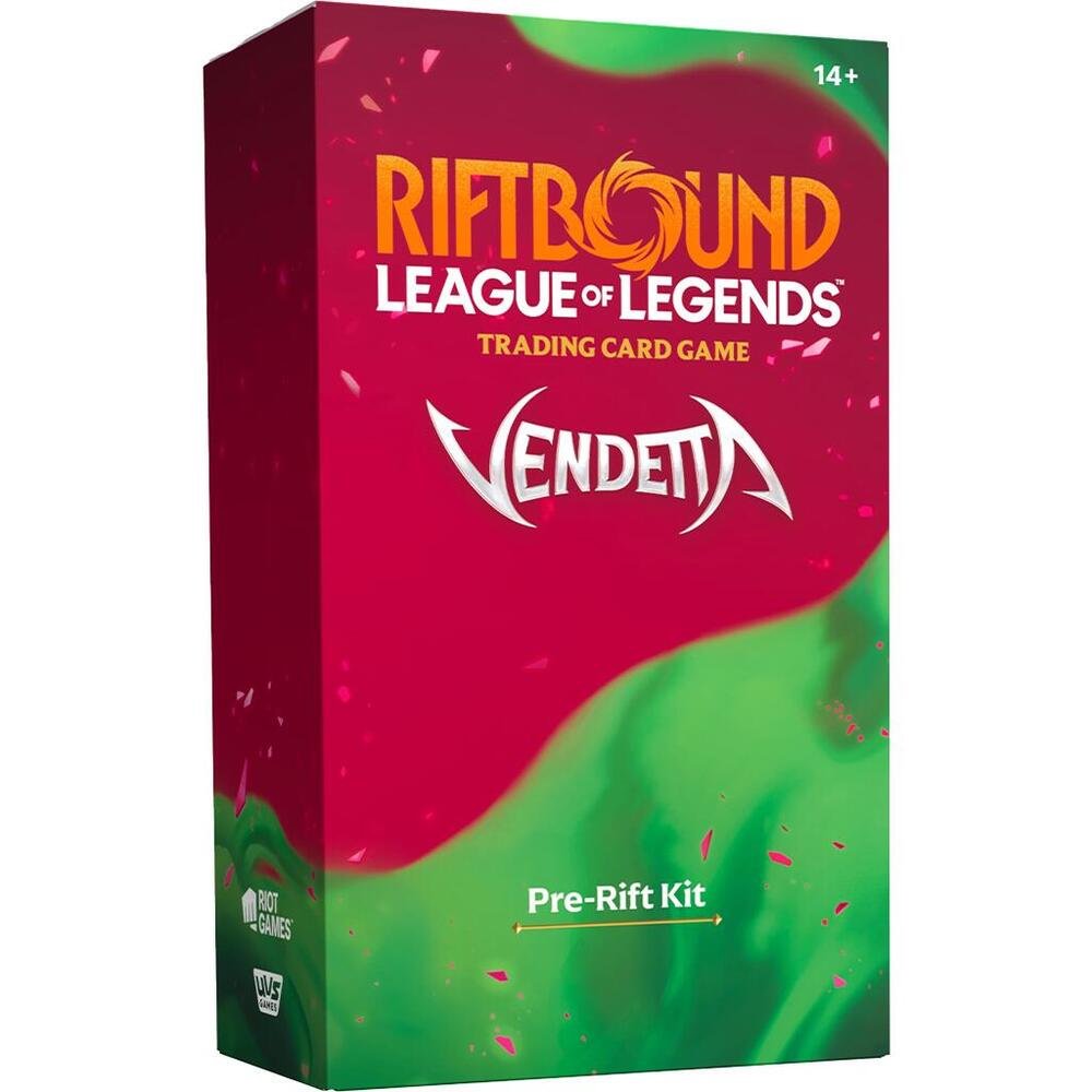 Riftbound League of Legends TCG Vendetta Pre-Rift Kit | Preconstructed Champion Deck, 5 Vendetta Booster Packs & Promo Card | Trading Card Game Starter Kit
