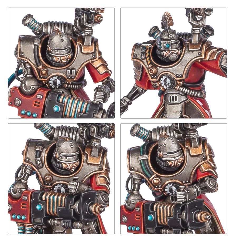 Warhammer 40,000 Adeptus Mechanicus Hastarii – 5 Plastic Miniatures, Build Exterminators or Fusiliers, Adeptus Mechanicus Heavy Weapons Squad for Warhammer 40K