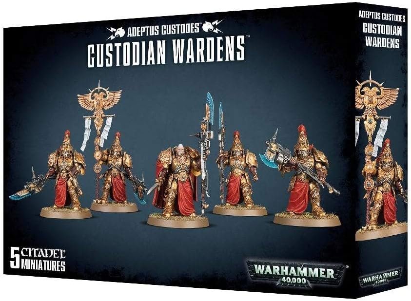 Warhammer 40,000 - Adeptus Custodes Custodian Wardens - 5 Citadel Miniatures