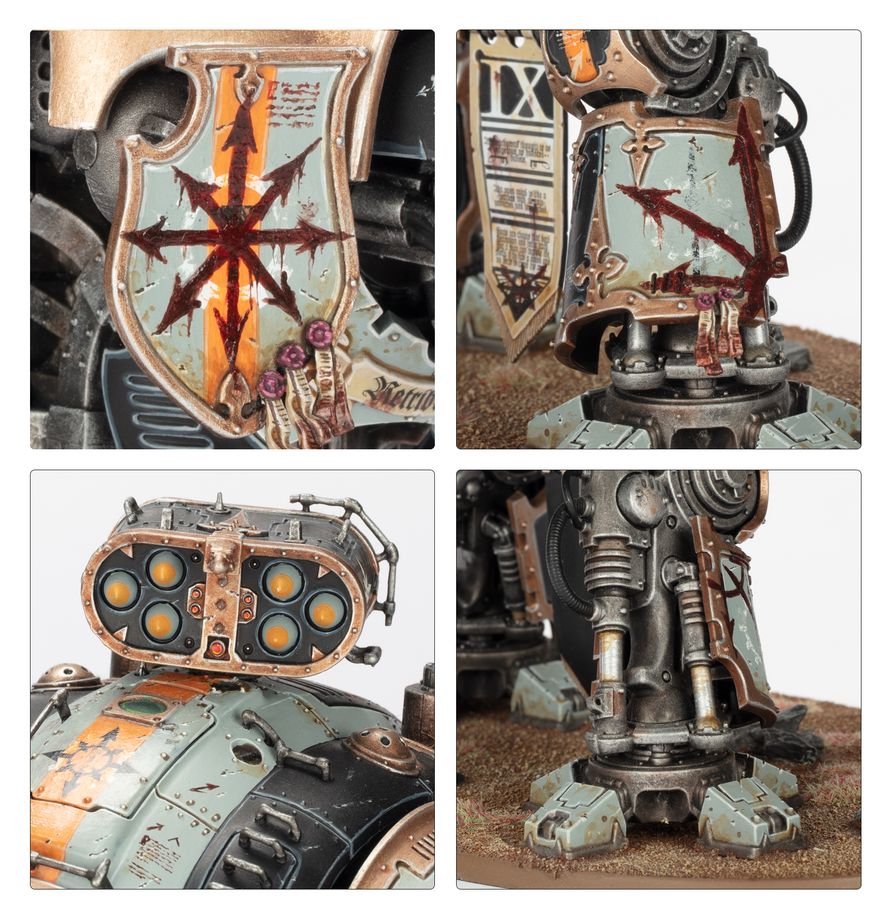 Warhammer 40K Imperial Knights Knight Questoris Model Kit – Multipart Plastic War Machine Figure with 6 Build Configurations for Warhammer 40,000 Armies