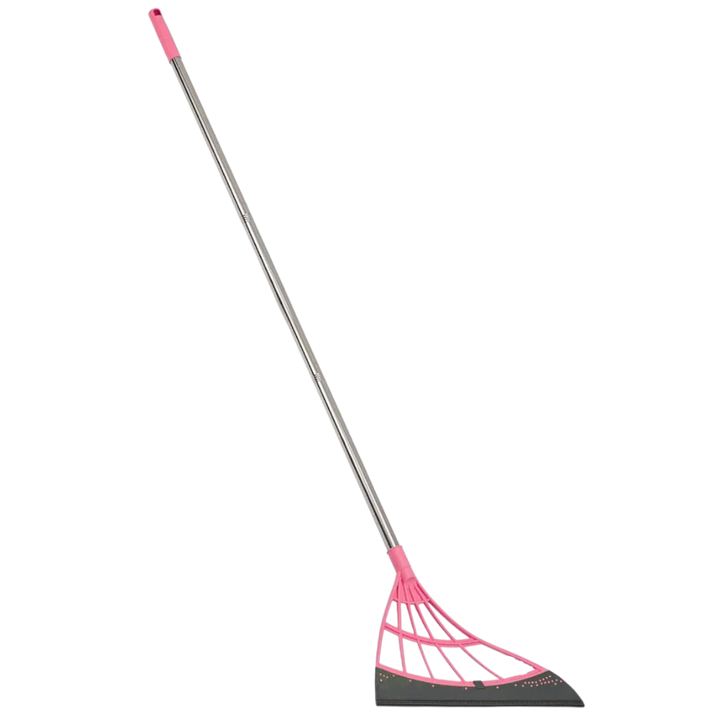 Telescopic rubber sweeper