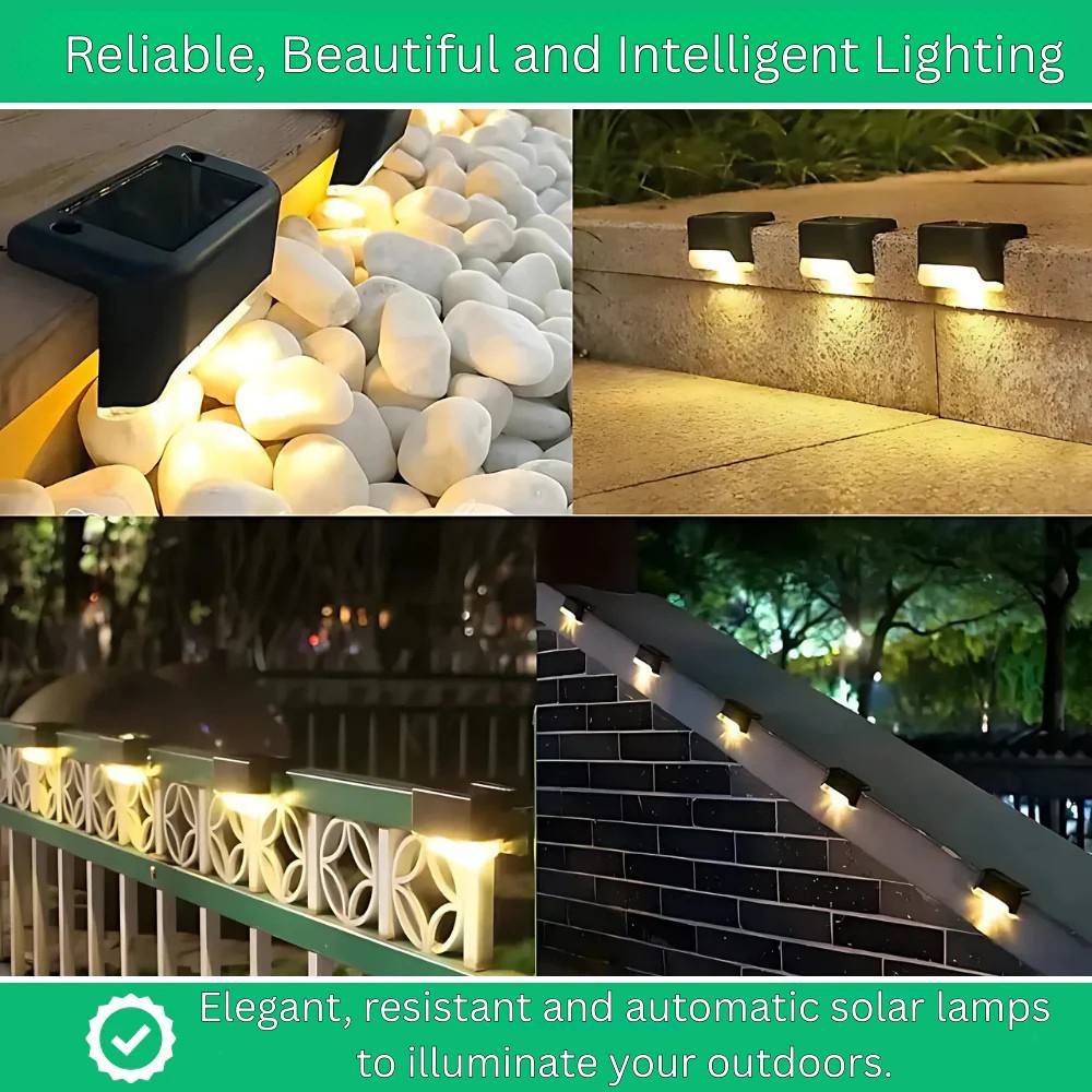 Solar Pathway Light with Automatic Dusk Sensor and Weather Resistant Housing