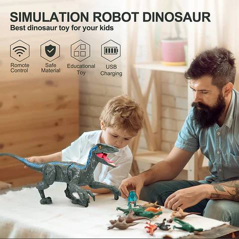 Remote Control Walking Velociraptor Toy