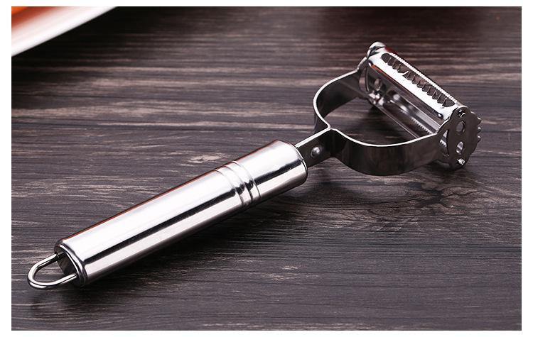 Vegetable Peeler with Interchangeable Stainless Blades and Ergonomic Handle, 6-Blade Set